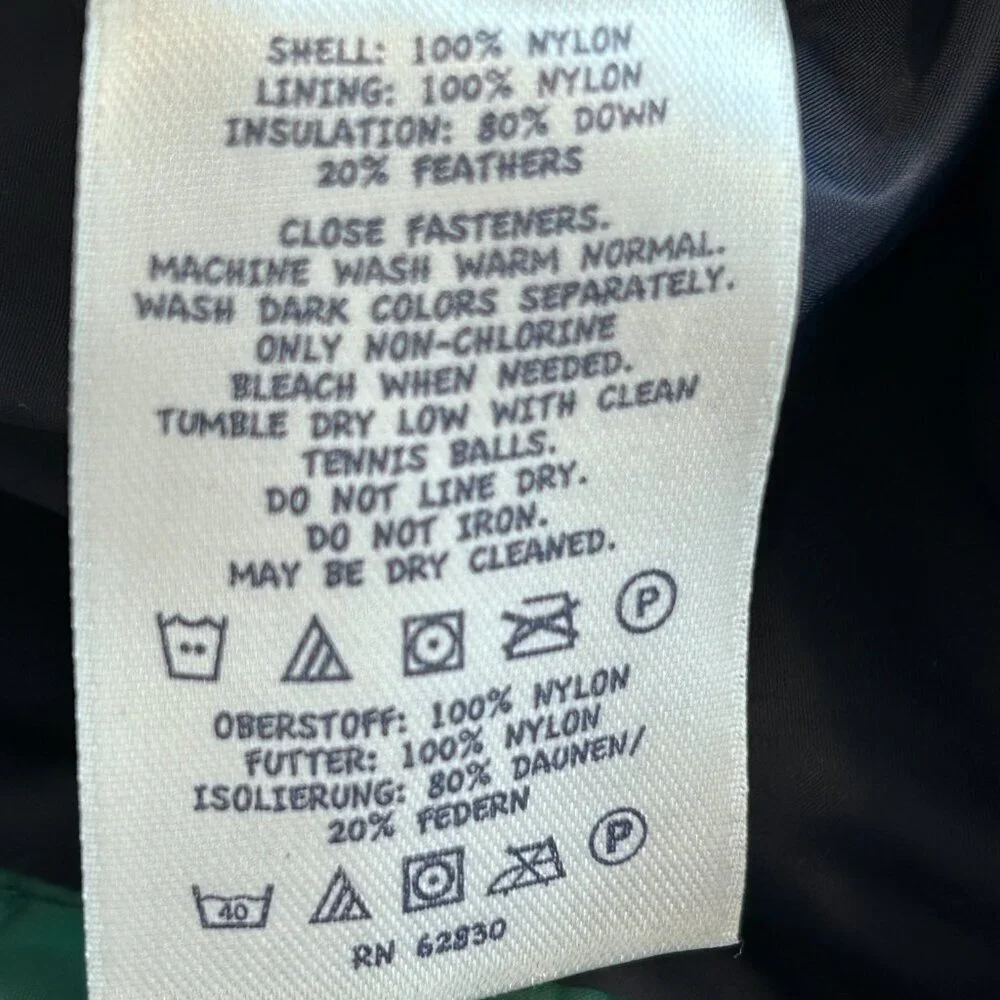 Lands' End Kids (XL) / Adult (M)Green Puffer Vest - Picture 4 of 8